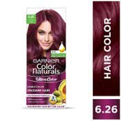 Garnier Color Naturals Creme Riche Hair Color - Shade 6.26 Plum Red (55ml + 50g)