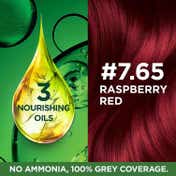 Garnier Color Naturals Creme Riche Hair Color - Shade 7.65 Raspberry Red (55ml + 50g)