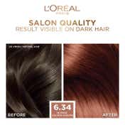 L'Oreal Paris Excellence Fashion Highlights Hair Color 6.34 Intense Golden Auburn (172 ml)