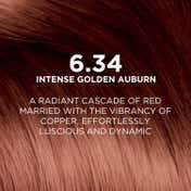 L'Oreal Paris Excellence Fashion Highlights Hair Color 6.34 Intense Golden Auburn (172 ml)