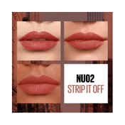 Maybelline New York Sensational Liquid Matte Lipstick - NU02 Strip It Off (7 ml)