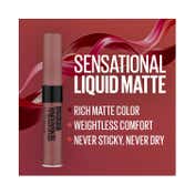 Maybelline New York Sensational Liquid Matte Lipstick - NU07 Get Undressed (7 ml)