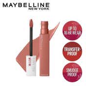 Maybelline New York Matte Ink Lipstick, 65 Seductress + Garnier Micellar Cleansing Water Combo