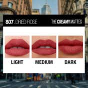 Maybelline New York Color Sensational Creamy Matte Lipstick - 807 Dried Rose (3.9 g)
