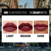 Maybelline New York Color Sensational Powder Matte Lipstick - 808 Plum Perfection (3.9 g)