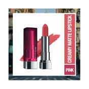 Maybelline New York Color Sensational Creamy Matte Lipstick - 671 Heated Pink (3.9 g)