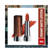 Maybelline New York Color Sensational Creamy Matte Lipstick - 674 Madison Red (3.9 g)