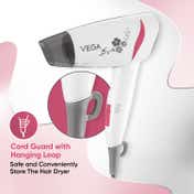 Vega Go Style 1200-1400W Foldable Hair Dryer for Women with Heat & Cool Setting Quick Dry VHDH-18