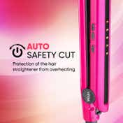 Vega Trendy Hair Straightener with Temperature Setting Quick Heatup Auto Shut-off Pink (VHSH-16)