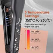 Vega Pro-Ease Hair Straightener for Women with 5 Adjustable Temperature Auto Shut-off (VHSH-26)