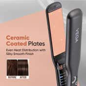 Vega Pro-Ease Hair Straightener for Women with 5 Adjustable Temperature Auto Shut-off (VHSH-26)