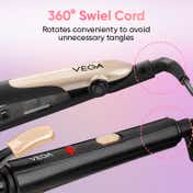 Vega Miss Dazzle Styling Set for Women Hair Straightener with 19mm Barrel Hair Curler VHSS-02(549 g)