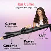 Vega Miss Dazzle Styling Set for Women Hair Straightener with 19mm Barrel Hair Curler VHSS-02(549 g)