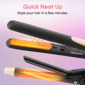 Vega Miss Dazzle Styling Set for Women Hair Straightener with 19mm Barrel Hair Curler VHSS-02(549 g)