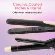 Vega Miss Dazzle Styling Set for Women Hair Straightener with 19mm Barrel Hair Curler VHSS-02(549 g)