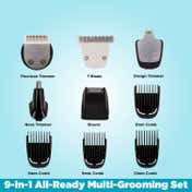 Vega Men 9-in-1 Multi Grooming Set with Beard Nose Trimmer & Body Groomer & Shaver (VHTH-21) (549 g)