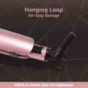 Vega K-Shine Hair Straightener for Women Keratin Infused Ceramic Plates, 210°C Temperature (VHSH-28)
