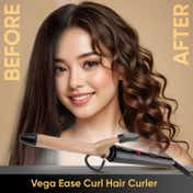 Vega Ease Curl 19mm Barrel Hair Curler for Women with Ceramic Coated Plates (VHCH-01)