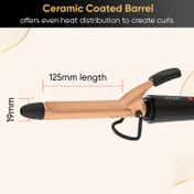 Vega Ease Curl 19mm Barrel Hair Curler for Women with Ceramic Coated Plates (VHCH-01)