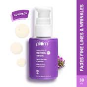 Plum 1% Retinol Anti-Aging Face Serum, Bakuchiol Boosts Collagen, Reduces Lines & Wrinkles (30ml)