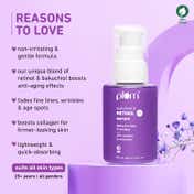 Plum 1% Retinol Anti-Aging Face Serum, Bakuchiol Boosts Collagen, Reduces Lines & Wrinkles (30ml)