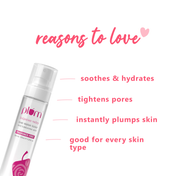 Plum Bulgarian Valley Rose Water Alcohol-Free Toner, Hyaluronic Acid, Hydrates & Refreshes (100ml)