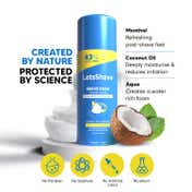 LetsShave Shave Foam With Coconut Oil & Menthol Set (2Pcs)