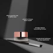 Makeup Revolution Gel Eyeliner Pot With Brush - Black (3 g)