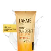 Lakme Sun Expert SPF 24 PA++ Super Matte Lotion Sunscreen, Lightweight, Non Sticky (100 ml)