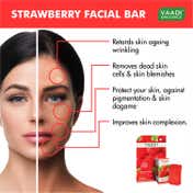 Vaadi Herbals Strawberry Facial Bar With Grapeseed Extract (25g)