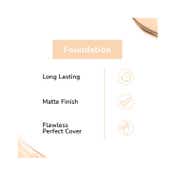 Matt Look Oil Free Concealer Flawless Foundation - 02 Light (35ml+8 g)