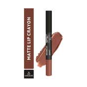 Half N Half Matte Velvet Soft & Long Lasting 24h Superstay Lip Crayon - 06 Hot Chocolate (3.5 g)