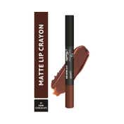 Half N Half Matte Velvet Soft & Long Lasting 24h Superstay Lip Crayon - 07 Dark Chocolate (3.5 g)