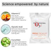 O3+ Bridal Facial Kit Vitamin C Glowing Skin (67g+69ml)