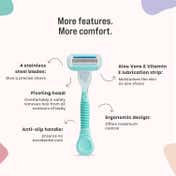 Sirona Reusable 4 Blade Cartridge Hair Removal Body Razor For Women