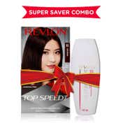 Revlon Top Speed Hair Color For Woman with Outrageous Conditioner - Dark Brown 65 (190ml)