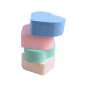 Babila Heart Shape Cleansing Sponge Large SP-V02 (4Pcs)