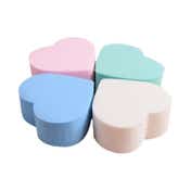 Babila Heart Shape Cleansing Sponge Large SP-V02 (4Pcs)