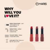 MARS Matte Lipsticks Box - 01 Reds & Maroons (3.5 g)