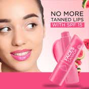 Faces Canada Color Lip Balm - Watermelon 02, Pink Tint, SPF 15, 12 HR Moisturization (4.5 g)