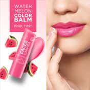 Faces Canada Color Lip Balm - Watermelon 02, Pink Tint, SPF 15, 12 HR Moisturization (4.5 g)