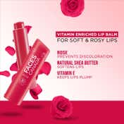Faces Canada Color Lip Balm - Rose Petal 03, Red Tint, SPF 15, 12 HR Moisturization (4.5 g)