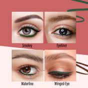 Faces Canada Magneteyes Color Kajal - Green Appreciation 02, 12 HR Stay, Matte Finish (0.30 g)