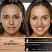 Faces Canada 3in1 All Day Hydra Matte Foundation + Moisturizer + SPF 30 - Medium Natural 022 (25 ml)