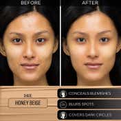 Faces Canada 3in1 All Day Hydra Matte Foundation + Moisturizer + SPF 30 - Honey Beige 031 (25 ml)
