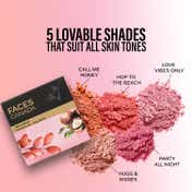 Faces Canada Berry Blush - Hop To The Beach 01, Lightweight Long Lasting Ultra-Matte HD Finish (4 g)