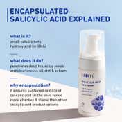 Plum 1% Salicylic Acid AHA Foaming Face Wash - Fights Active Acne & Oil For Smooth Skin (110ml)