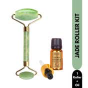 House of Beauty Jade Roller Kit -Toning, Tightening, Lymphatic Drainage, Depuffing Eyes (3 Pcs)