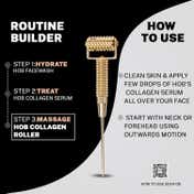 House of Beauty Gold Collagen Roller W-T Acupressure Point Press For Plumping & Fine Lines (1 Pc)