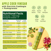 Wellbeing Nutrition Apple Cider Vinegar with the Mother and Garcinia Cambogia Weight Management, Metabolism Boost & Fat Burn